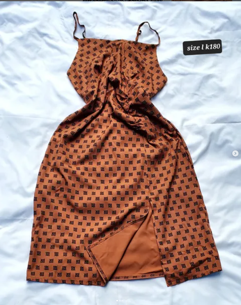 brown dress