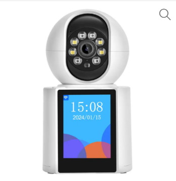 3MP WiFi Camera 2.8 Inch Screen Video AI Detect Two Way Audio Night Vision Indoor PTZ Auto Tracking Baby Monitor with App Icesee