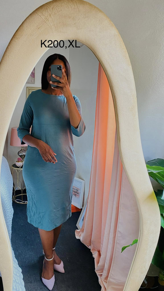 blue dress