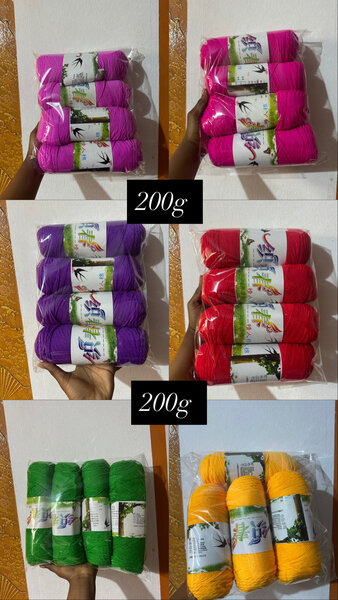 Fils de Coton Coloré 200g