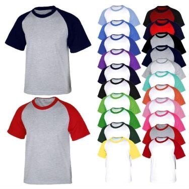 T-shirts bicolores unisex