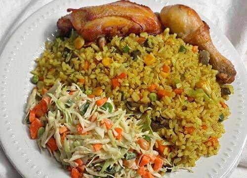 Tropical Fried Rice and Chicken
