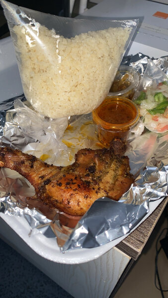 Poulet frit & attieke