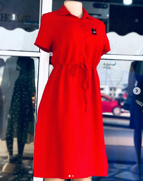 red  dress