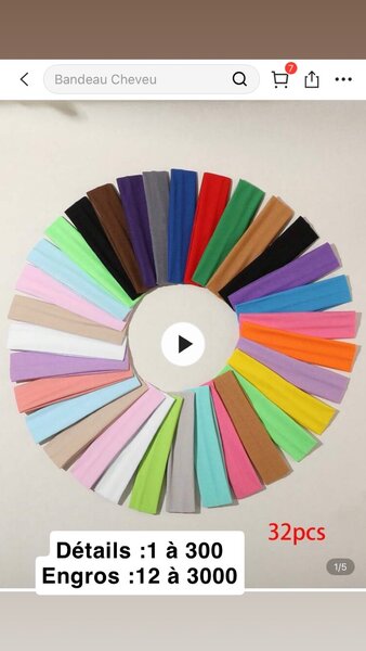 Set d'accessoires cheveux