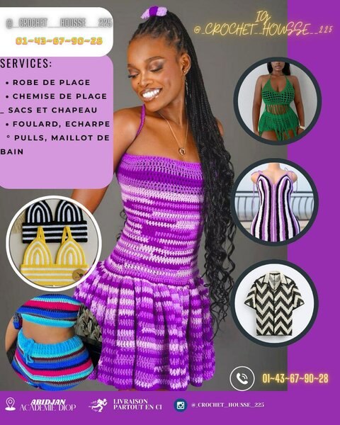 crochet housse 🧶