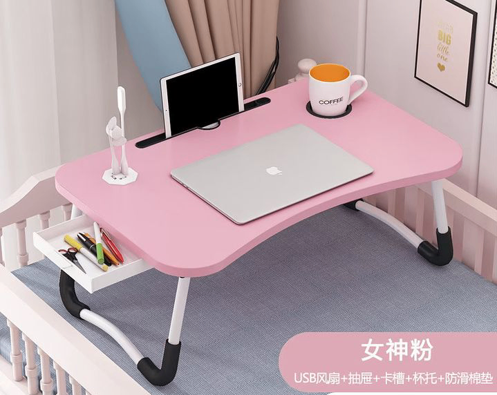 Affordable bed and laptop table