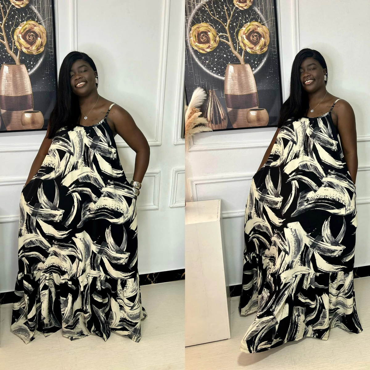 Robe blanc noir 