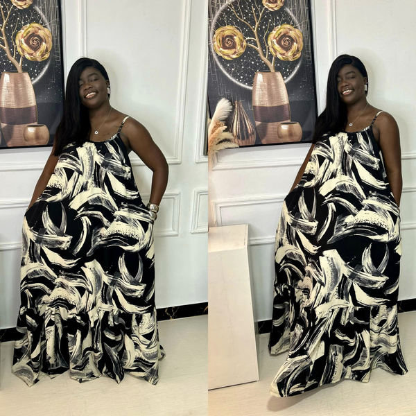 Robe blanc noir 