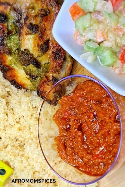 3 plats Attiéké et poulet