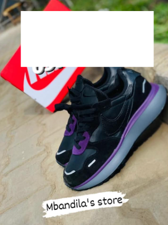 black sneakers