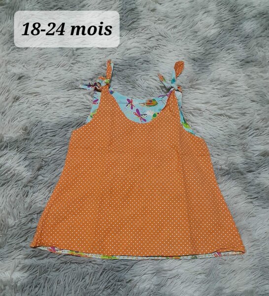 Robe pour fille, 18-24 mois, orange