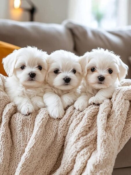Cute poodle puppy