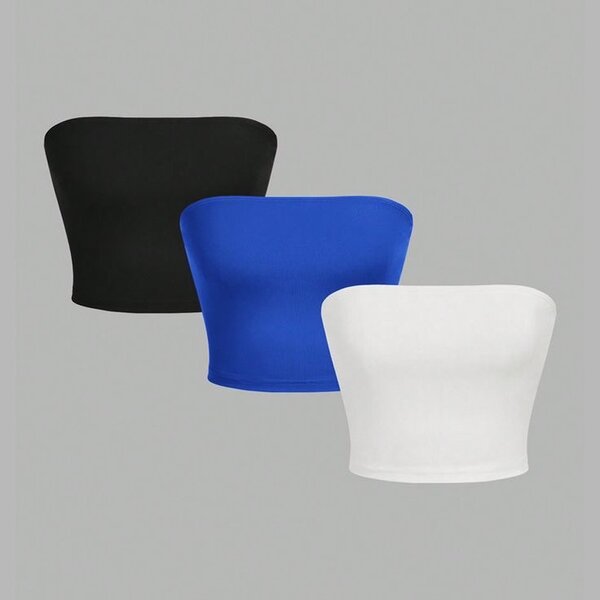 Top bandeau coloré femme