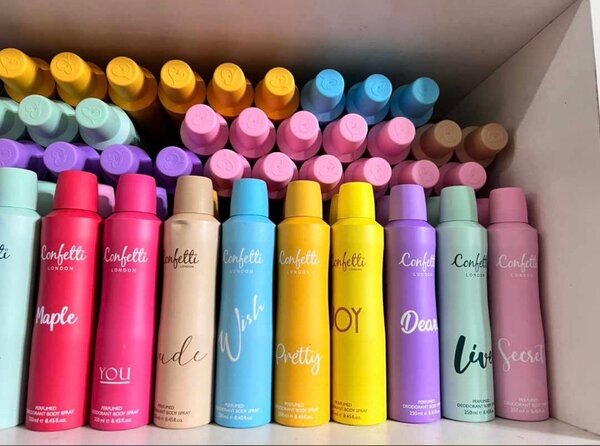 Confetti deo spray