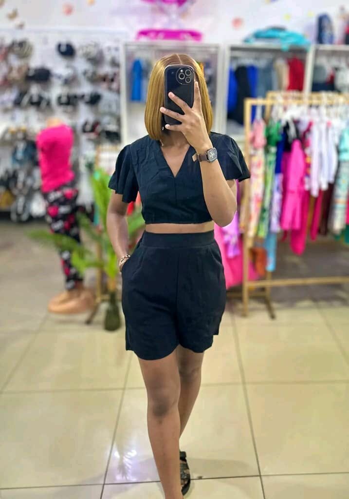 Top and shorts