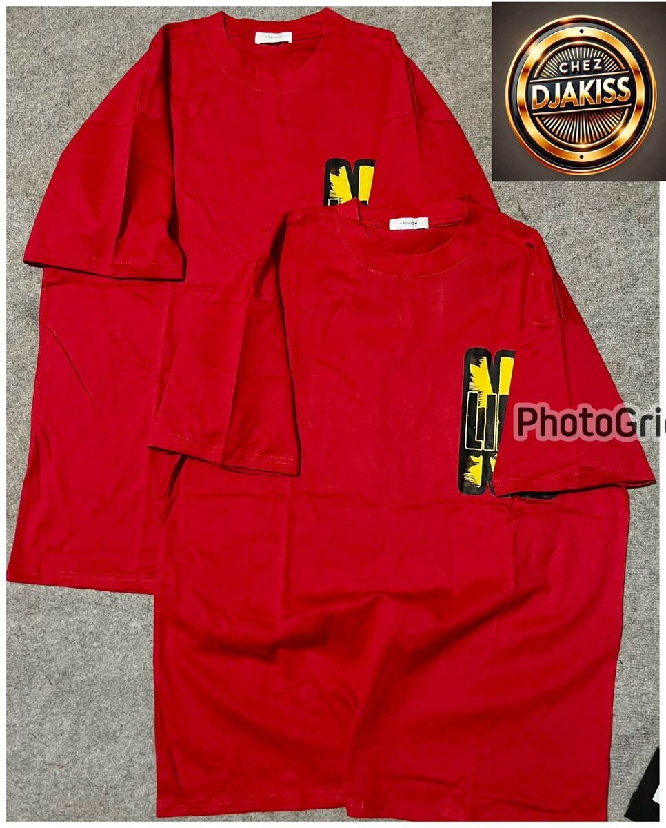 T-shirts rouges décontractés