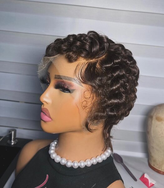 Pixie cut wig