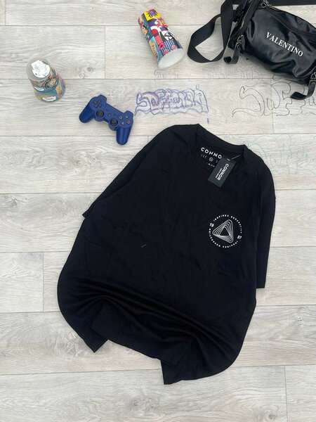 Robe T-shirt Noire Décontractée