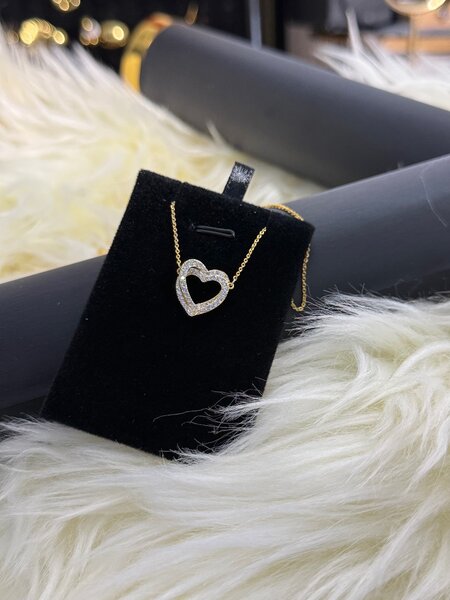 Collier pendentif cœur en or