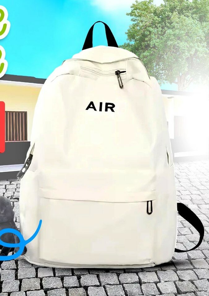 Sac à dos blanc .