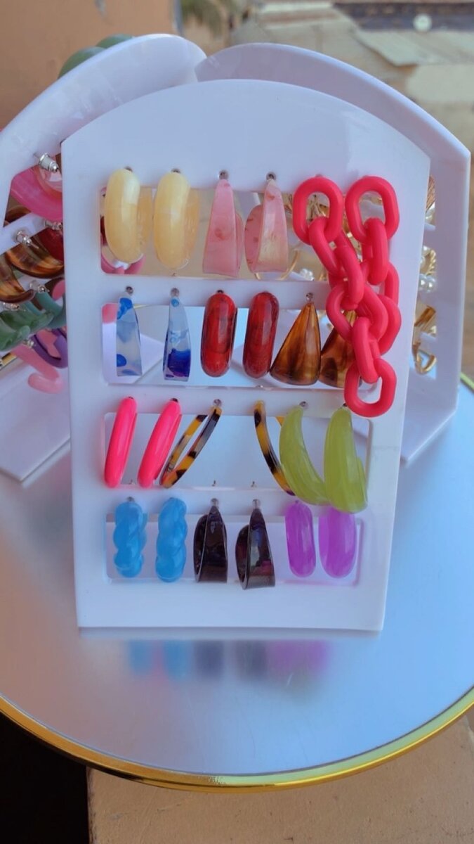 Lot de Boucles d'Oreilles Colorées et Élégantes