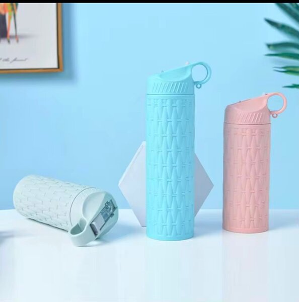 Gourde Réutilisable Paille Intégrée
