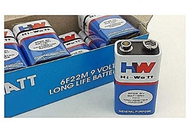 Un Lot De 10 Batteries Ou Piles De 9v HI-Watt Pour Microphone Balladeur - Multicolore