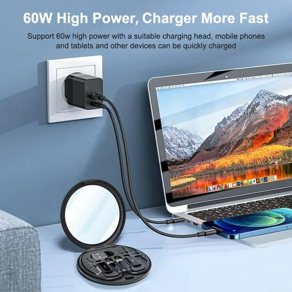 Chargeur Rapide 60W Multi-Ports