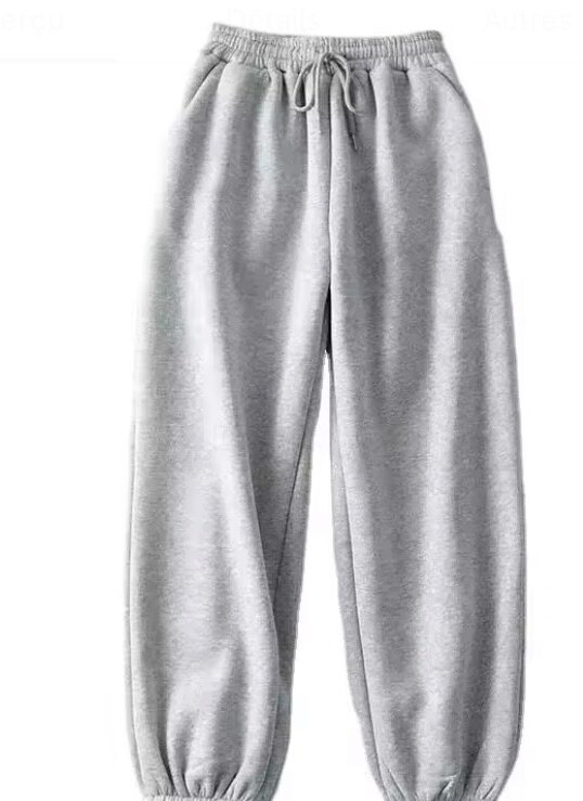 Pantalon de survêtement gris unisexe