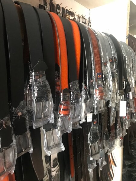 100% leather belt