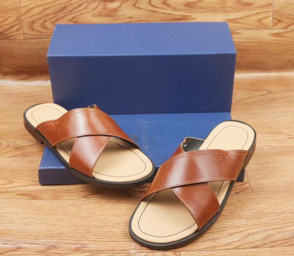 Sandales en cuir élégantes hommes