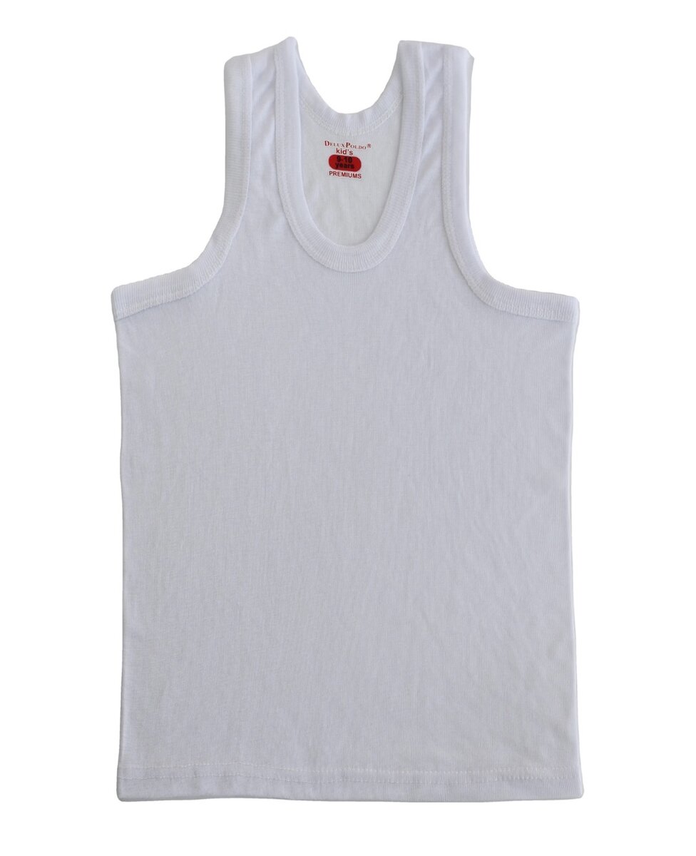 Débardeur Enfant Coton Blanc