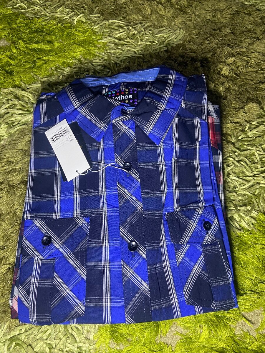 Chemise à carreaux homme