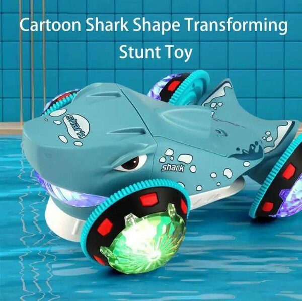 Voiture jouet de requin électrique rotative à 360 degré