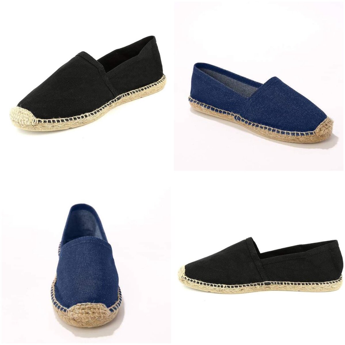 Espadrilles en toile unisexe