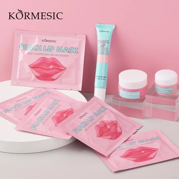 Set de soins des lèvres pêche