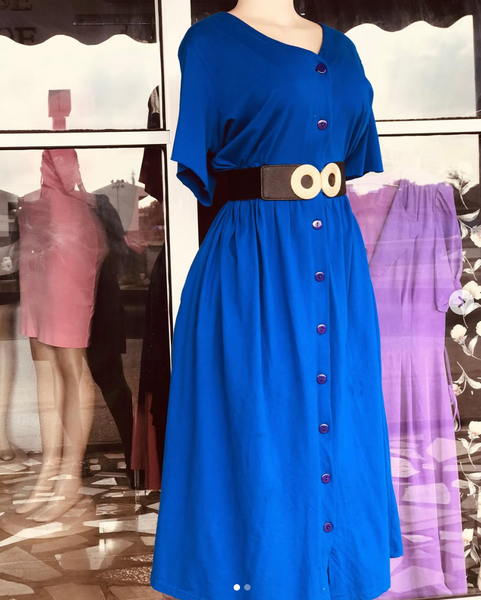 blue dress