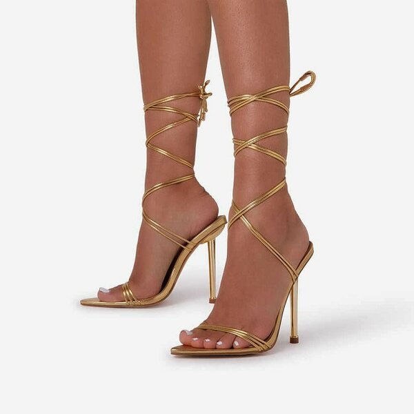 High heel in white available