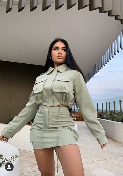 Cargo skirt and top