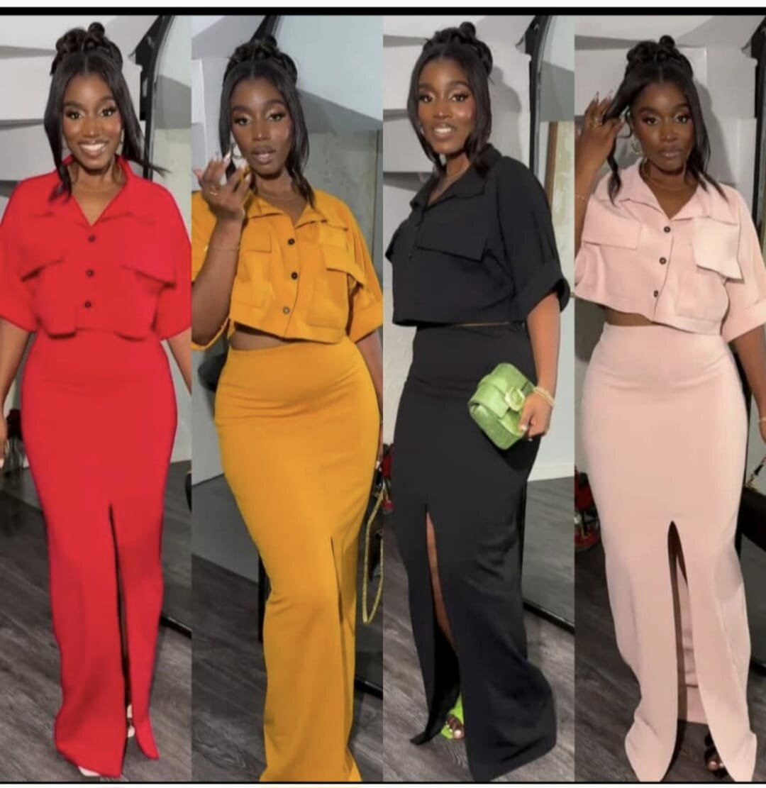Ensemble jupe top élégant