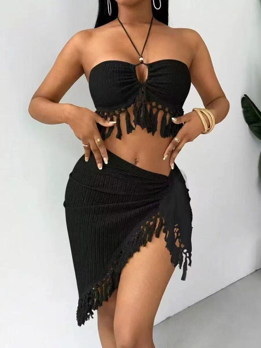 Set de bikini avec franges