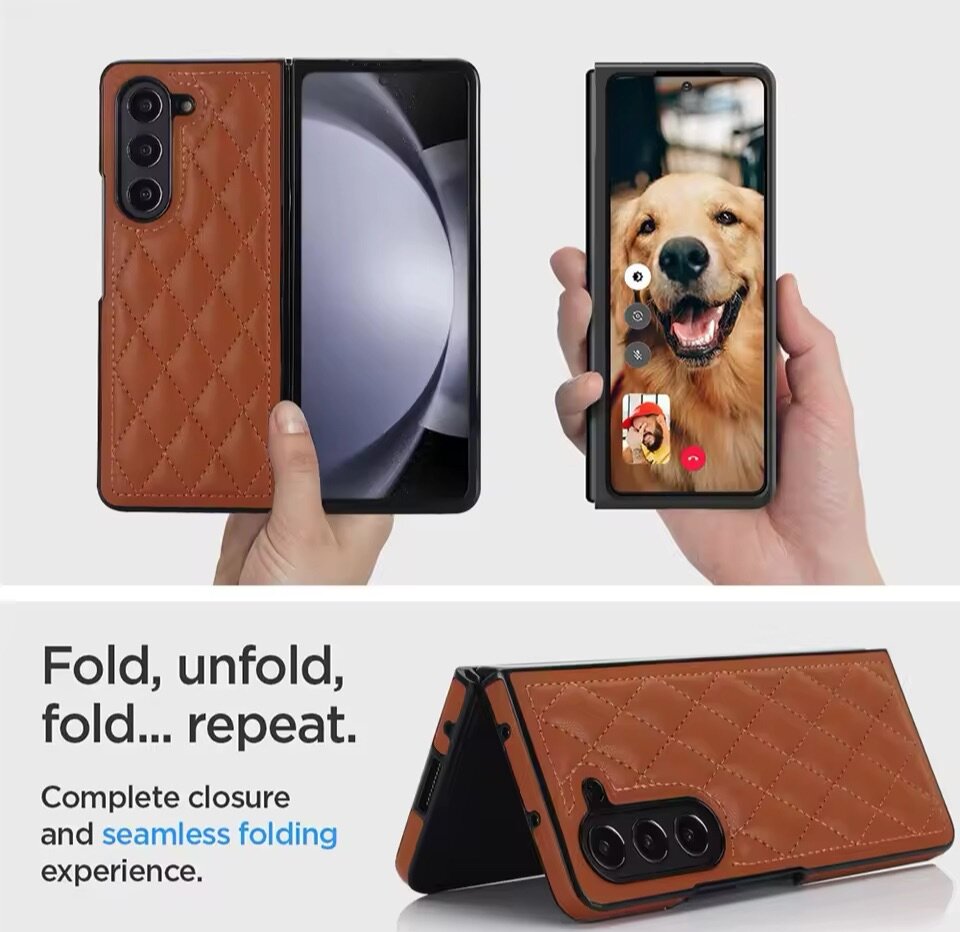 COQUE EN CUIR POUR SAMSUNG FOLD 3/4/5/6