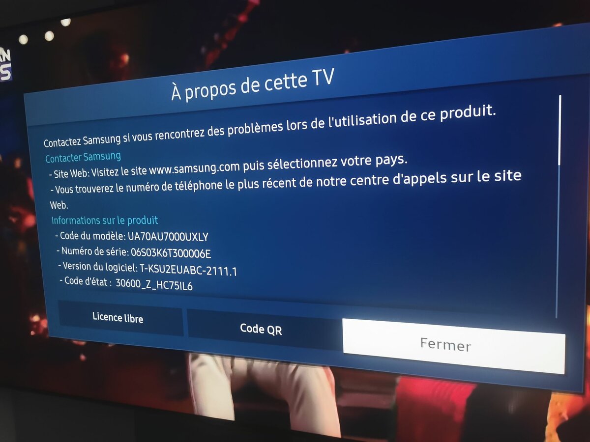TV led Samsung 70 pouces/ Écran crystal /série 7 / 4k UHD