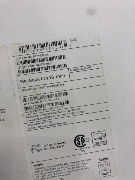 MacBook Pro m3