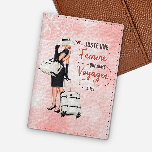 Porte-passeport personnalisé élégant