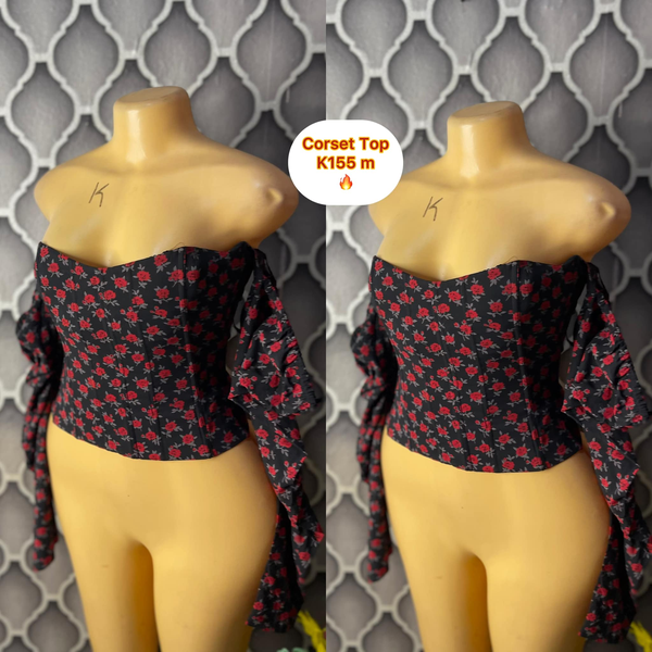 Beautiful thrifted corset tops and tops 