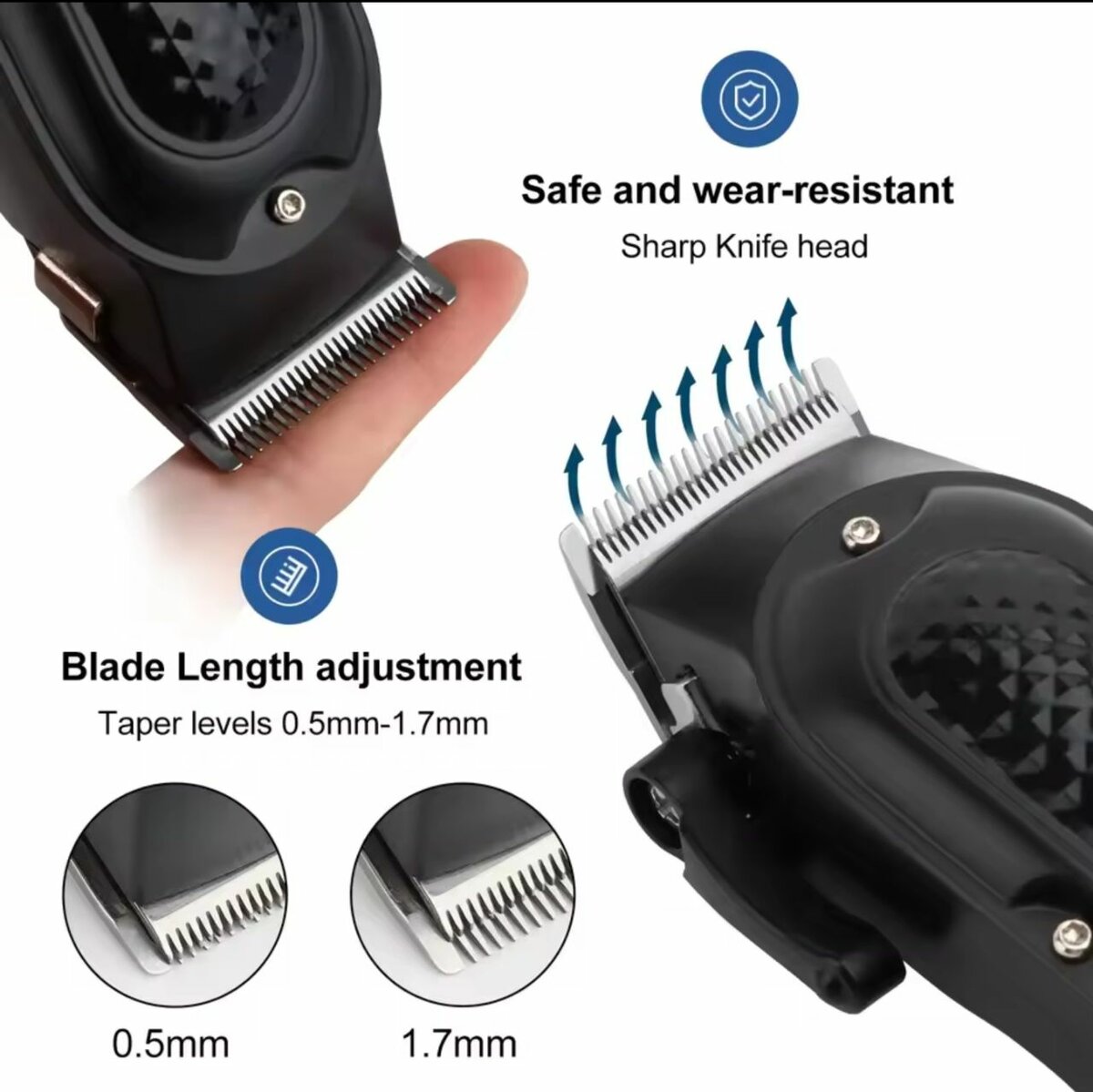 Hiena HYN-212 Électrique Tondeuse À Cheveux UBS Rechargeable