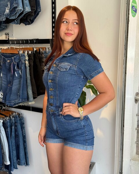 Combinaison en denim tendance femme