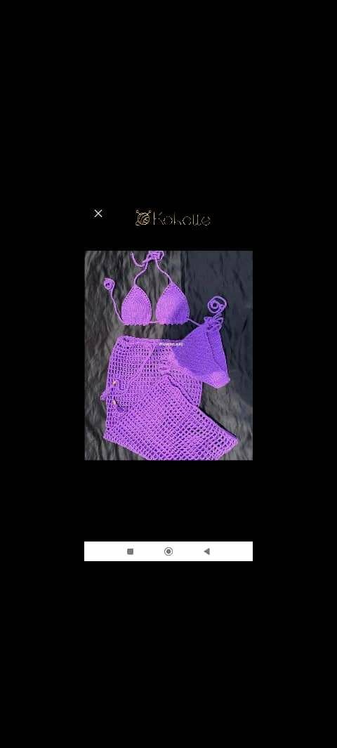 Ensemble Jupe de plage au crochet